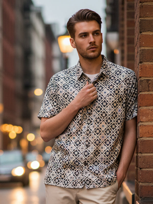 HADID SHIRT SHORT SLEEVE (CLOUD GREY)